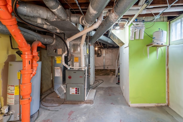 6015 Waterbury Cir, Des Moines, IA 50312 - below grade area with water heater and heating unit