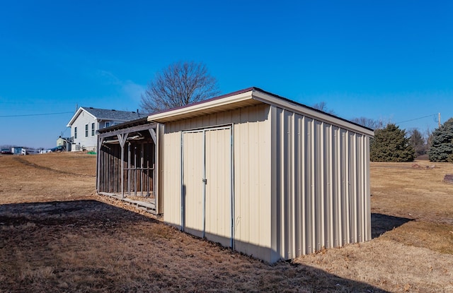 view of outbuilding with an outdoor structure