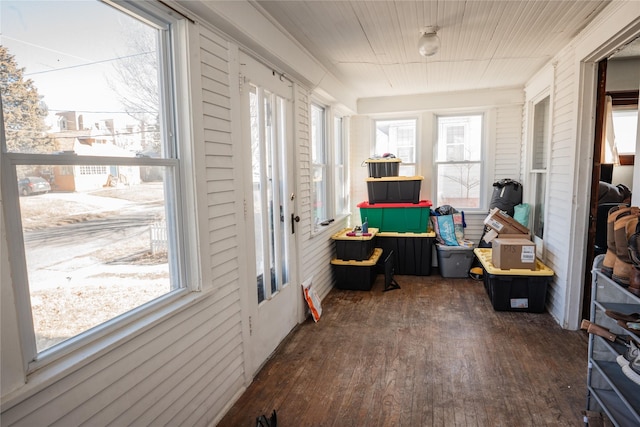 view of sunroom / solarium