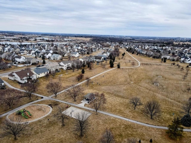 bird's eye view featuring a residential view