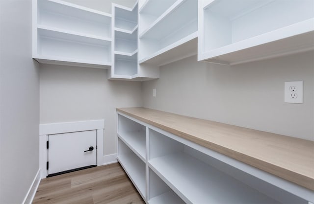 view of storage area