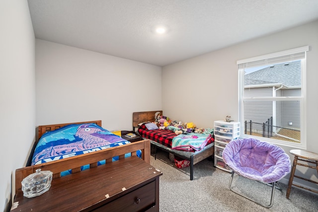 bedroom featuring carpet flooring