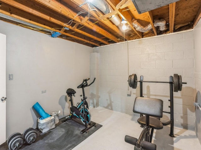 view of exercise room