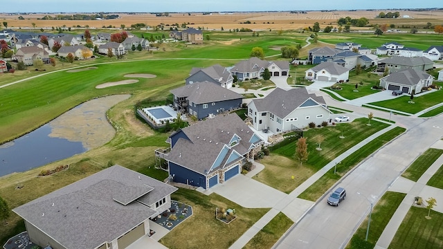1306 NE 45th St, Ankeny, IA 50021 - aerial perspective of suburban area featuring a nearby body of water and a local golf course