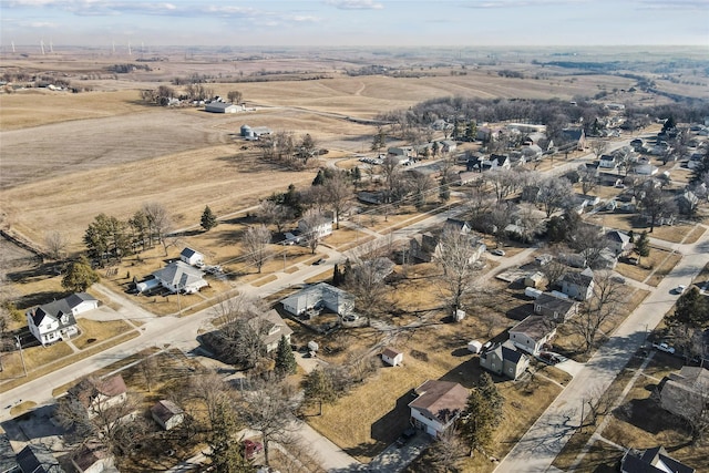 bird's eye view featuring a rural view