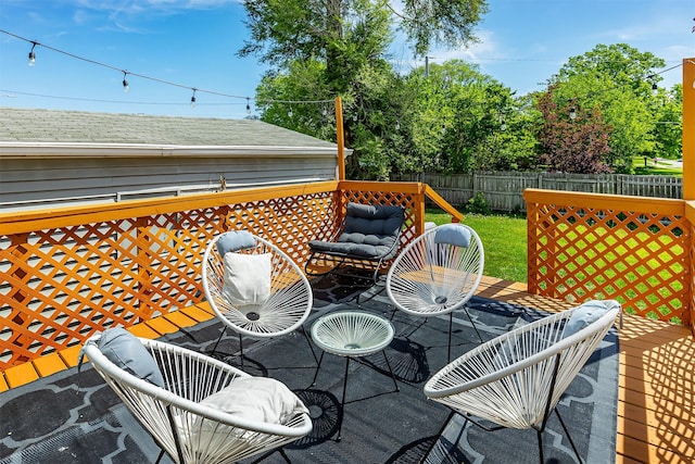2201 Merle Hay Rd, Des Moines, IA 50310 - view of wooden deck