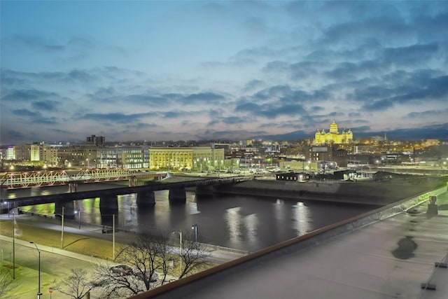 100 Market St Unit 409, 408, 407, Des Moines, IA 50309 - water view with nearby urban area and a notable bridge