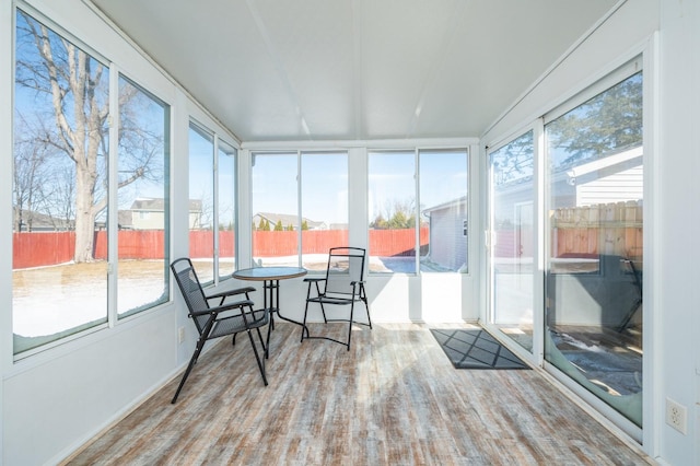 sunroom / solarium with plenty of natural light