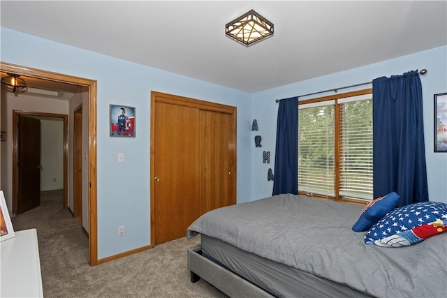 7014 Northview Dr, Urbandale, IA 50322 - carpeted bedroom featuring a closet and baseboards