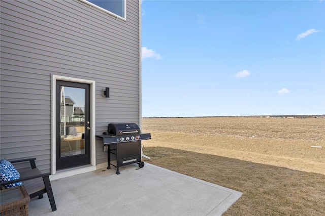 view of patio / terrace featuring a grill