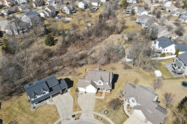 drone / aerial view featuring a residential view