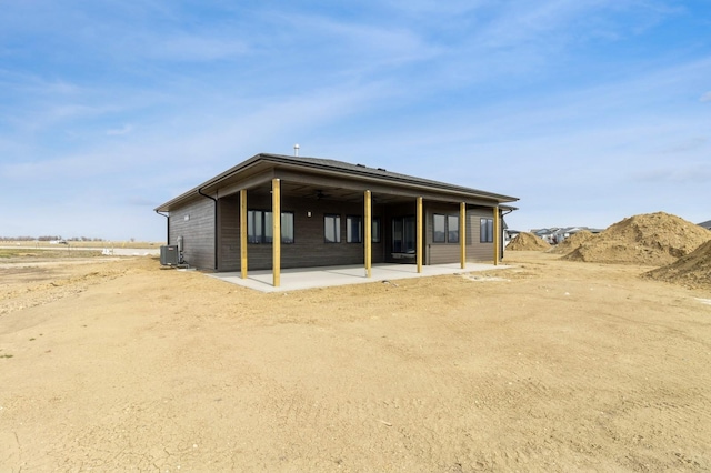 view of outbuilding featuring cooling unit