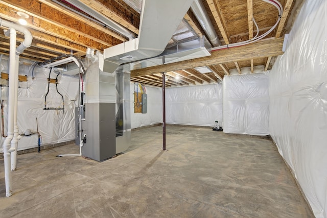 1811 Tuscany Dr SE, Altoona, IA 50009 - unfinished basement featuring electric panel and heating unit