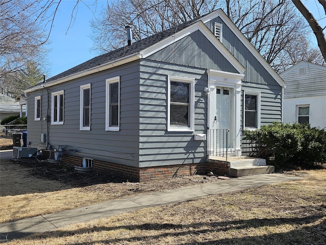 view of bungalow-style home