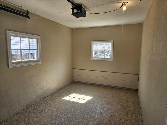 spare room with plenty of natural light