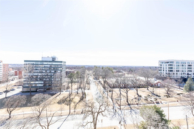 bird's eye view featuring a view of city