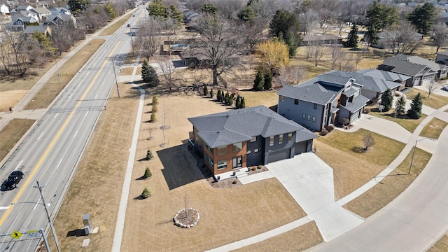 bird's eye view featuring a residential view