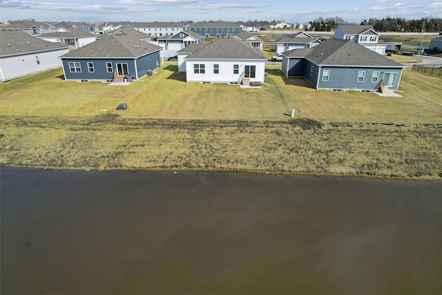 aerial view featuring a residential view