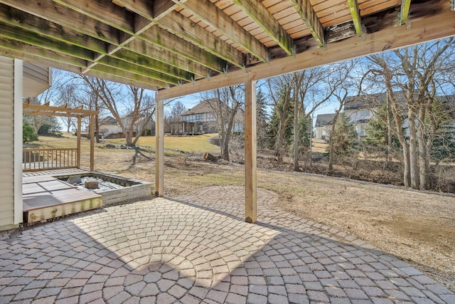 view of patio / terrace with a pergola