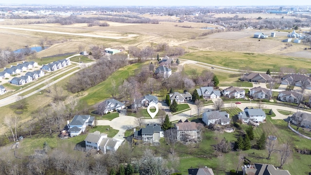 bird's eye view featuring a residential view