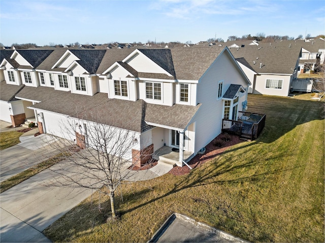 exterior space with a residential view