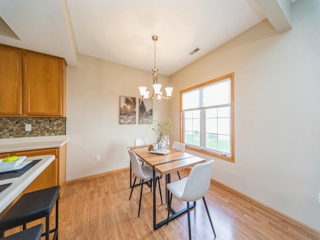 1904 NW Ashton Ln Unit 3, Ankeny, IA 50023 - dining room with a chandelier and light wood-type flooring