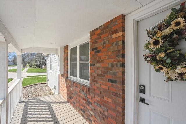 view of patio / terrace with a porch