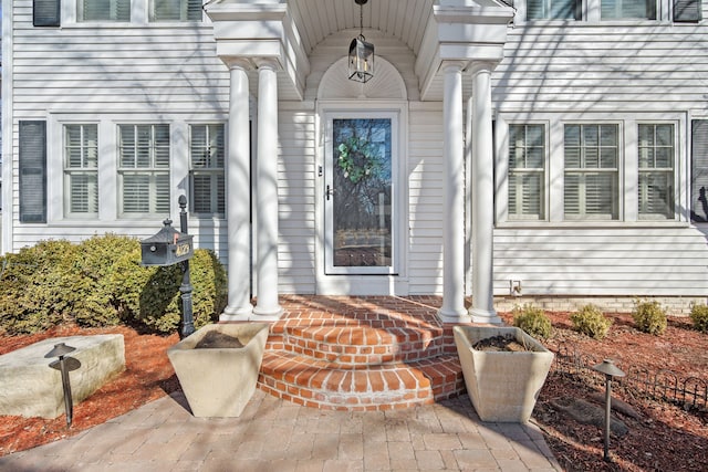 view of entrance to property