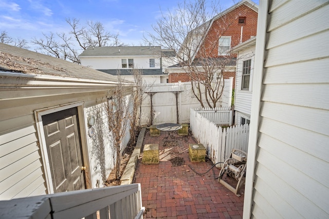 view of patio / terrace featuring a fenced backyard