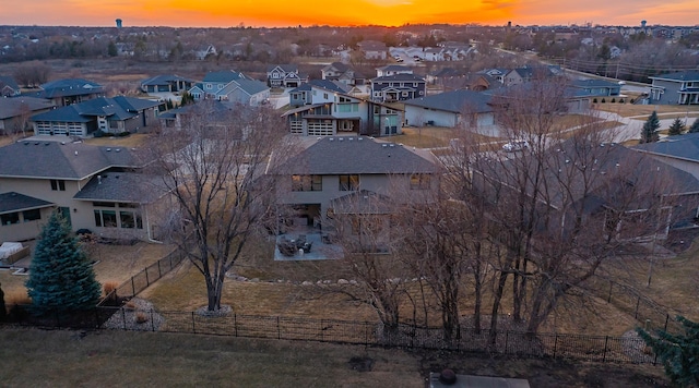 birds eye view of property featuring a residential view