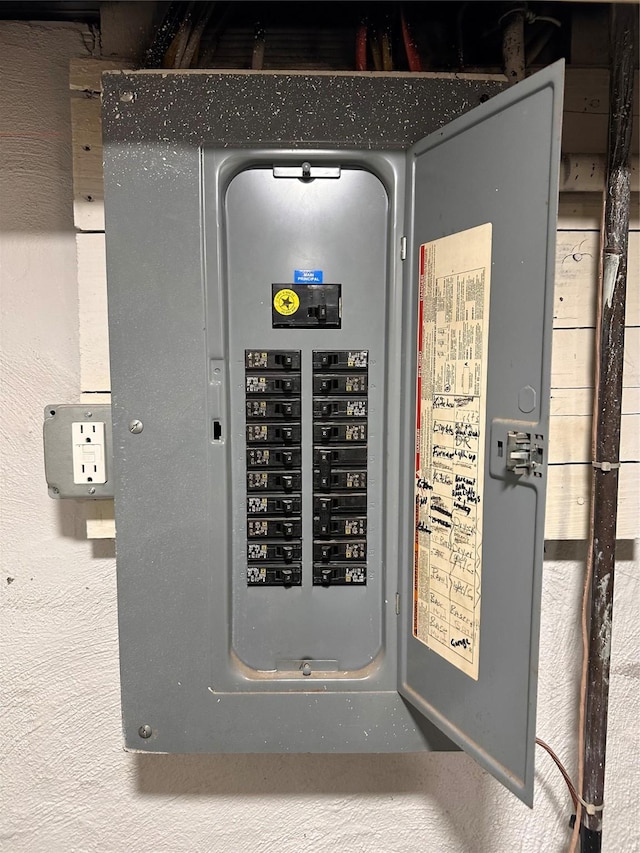 utility room featuring electric panel