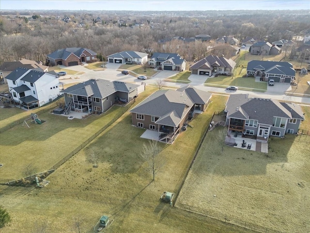 bird's eye view featuring a residential view