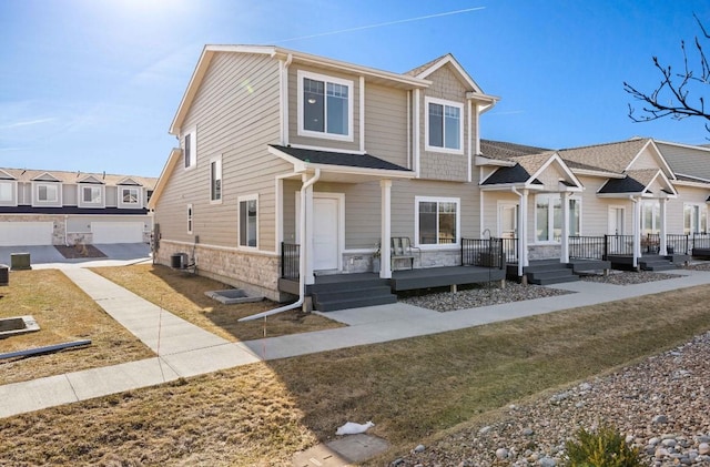 view of front of property with stone siding