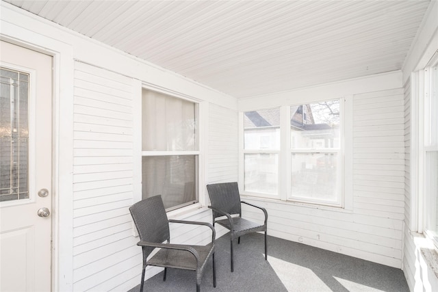 view of sunroom / solarium