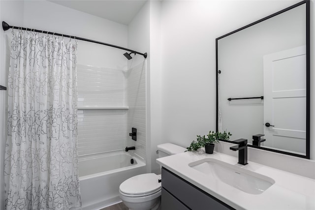 1201 Center St Unit F103, Des Moines, IA 50309 - full bathroom featuring toilet, shower / tub combo with curtain, and vanity