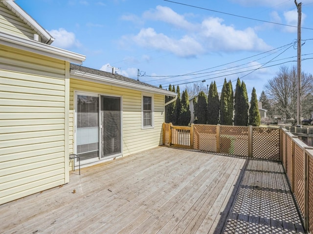 view of wooden terrace