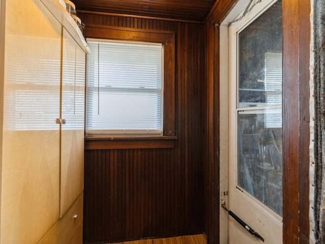 410 1st St S, Newton, IA 50208 - room details featuring wood walls