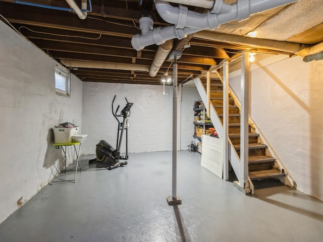 410 1st St S, Newton, IA 50208 - basement featuring stairway