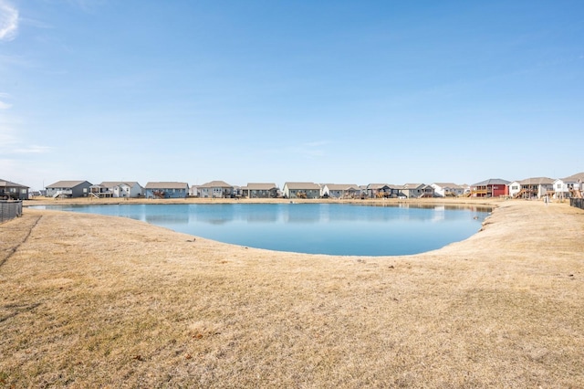 view of water feature featuring a residential view