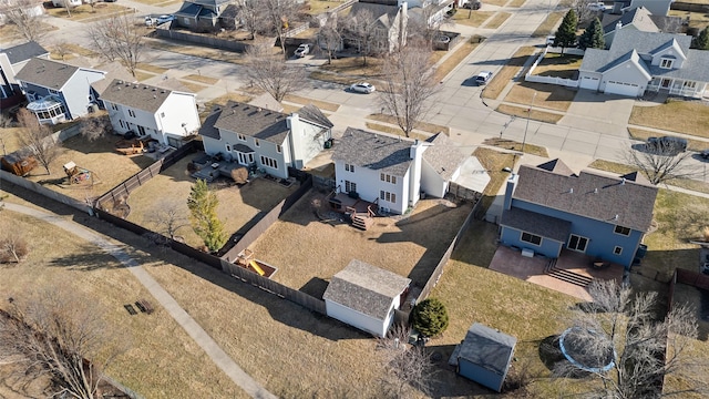 birds eye view of property featuring a residential view