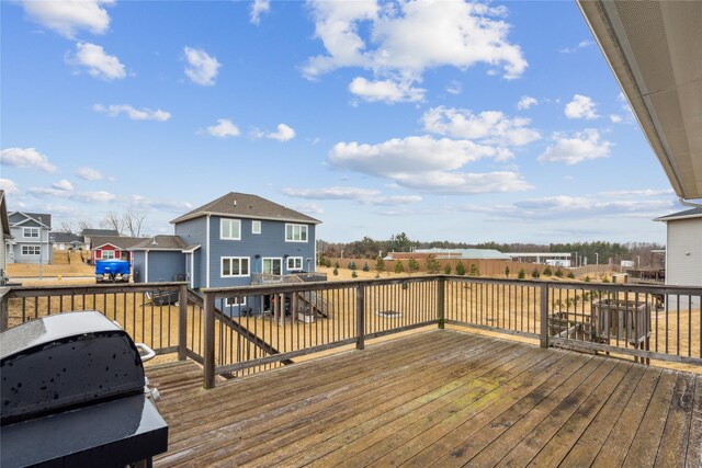 deck featuring a residential view