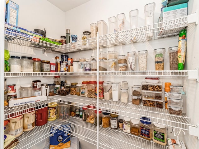 view of pantry