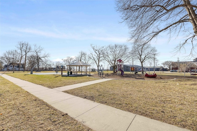 1702 Logan Ave, Des Moines, IA 50316 - surrounding community featuring a gazebo, a yard, and playground community