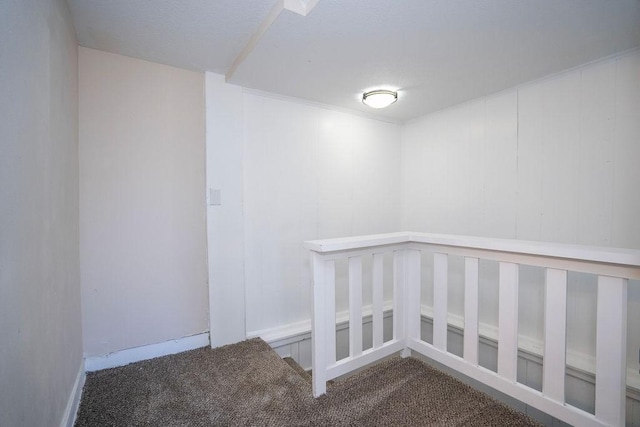interior space featuring carpet floors