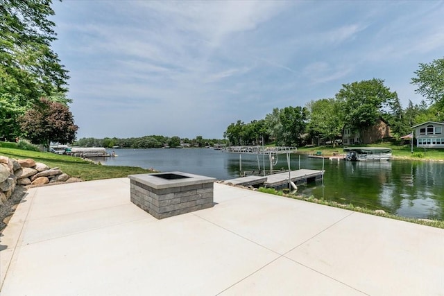 1296 Bee Tree Ln, Ellston, IA 50074 - dock area with a water view