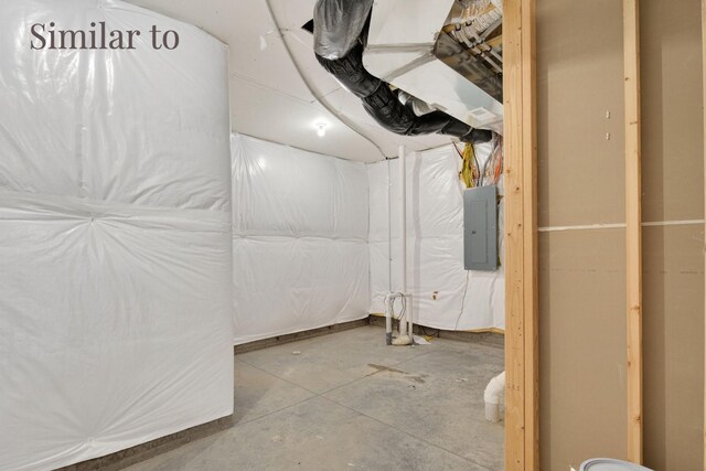 2926 Lake Hill Dr, Des Moines, IA 50320 - unfinished basement with electric panel