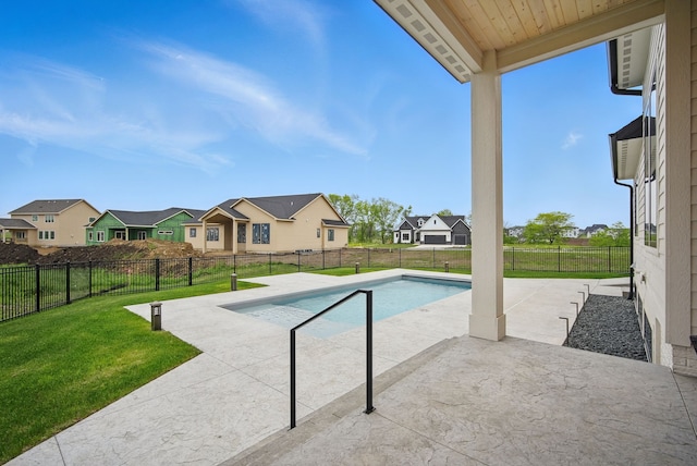 18167 Alderleaf Dr, Clive, IA 50325 - view of swimming pool featuring a residential view and a patio area