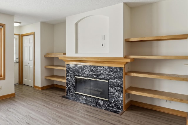 811 Burr Oaks Dr Unit 1110, West Des Moines, IA 50266 - detailed view of wood finished floors and a premium fireplace
