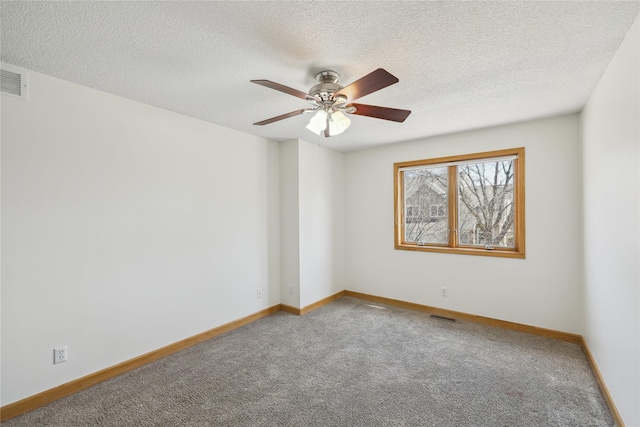 811 Burr Oaks Dr Unit 1110, West Des Moines, IA 50266 - carpeted empty room with a ceiling fan and a textured ceiling