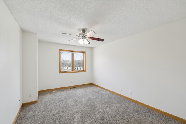 811 Burr Oaks Dr Unit 1110, West Des Moines, IA 50266 - carpeted empty room with a ceiling fan and a textured ceiling